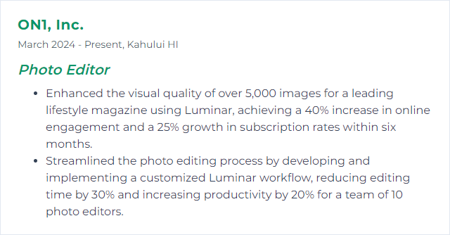 How to Display Luminar Skills on Your Resume