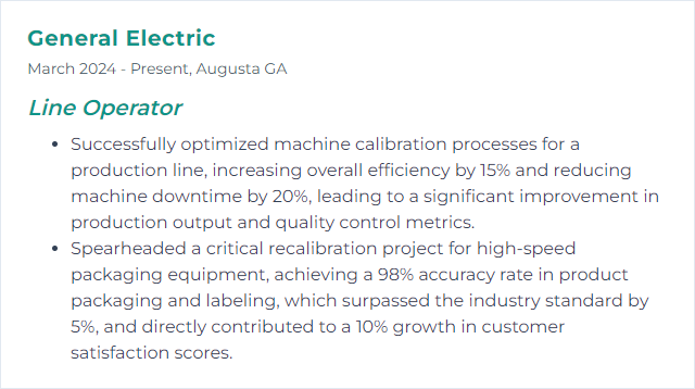 How to Display Machine Calibration Skills on Your Resume