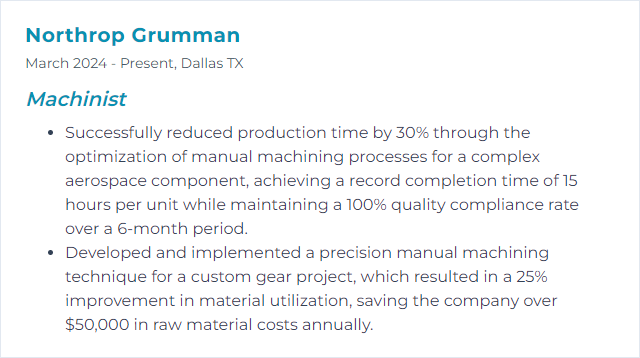 How to Display Manual Machining Skills on Your Resume