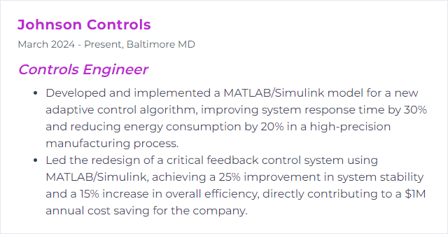 How to Display MATLAB/Simulink Skills on Your Resume