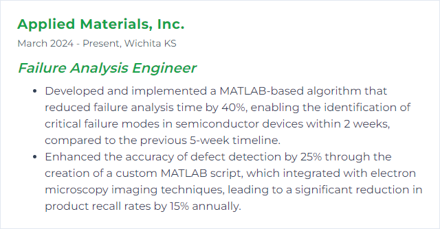 How to Display MATLAB Skills on Your Resume