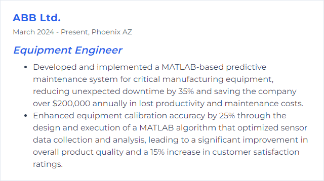 How to Display MATLAB Skills on Your Resume