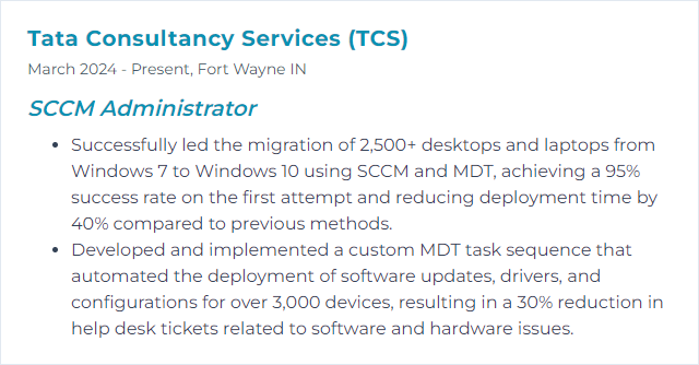 How to Display MDT (Microsoft Deployment Toolkit) Skills on Your Resume