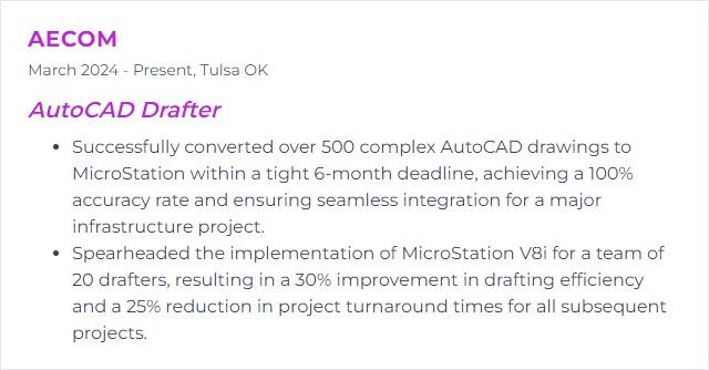How to Display MicroStation Skills on Your Resume