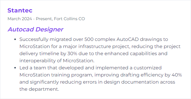 How to Display MicroStation Skills on Your Resume