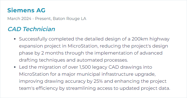 How to Display MicroStation Skills on Your Resume