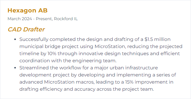 How to Display MicroStation Skills on Your Resume