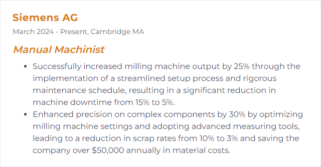 How to Display Milling Machine Skills on Your Resume