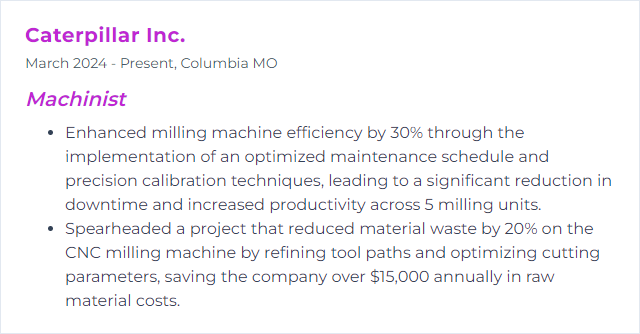 How to Display Milling Machine Skills on Your Resume