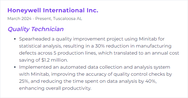 How to Display Minitab Skills on Your Resume