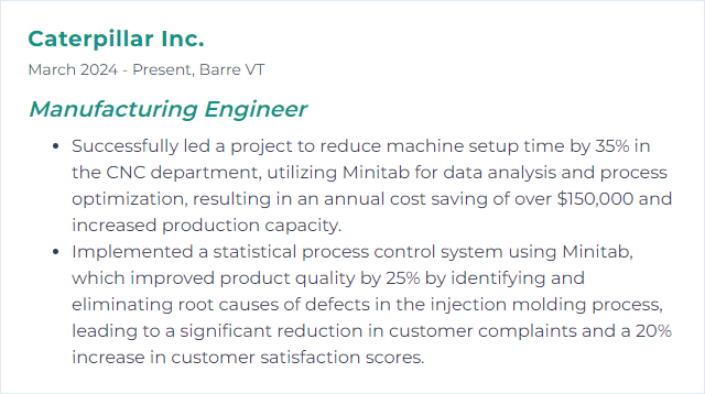 How to Display Minitab Skills on Your Resume