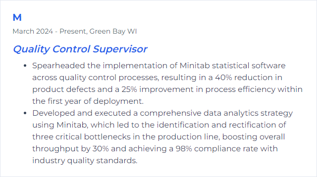 How to Display Minitab Skills on Your Resume