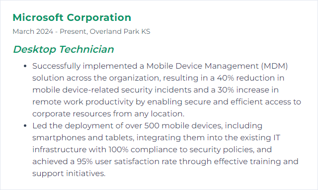 How to Display Mobile Device Management Skills on Your Resume