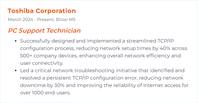 How to Display Networking (TCP/IP) Skills on Your Resume
