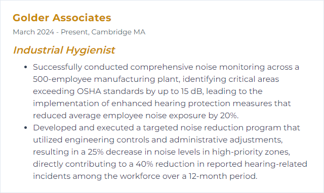 How to Display Noise Monitoring Skills on Your Resume