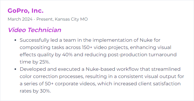 How to Display Nuke Skills on Your Resume