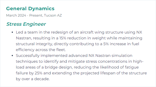 How to Display NX Nastran Skills on Your Resume