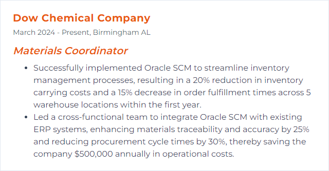 How to Display Oracle SCM Skills on Your Resume