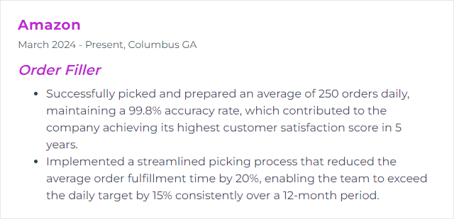 How to Display Order Picking Skills on Your Resume