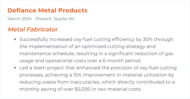 How to Display Oxy-fuel Cutting Skills on Your Resume