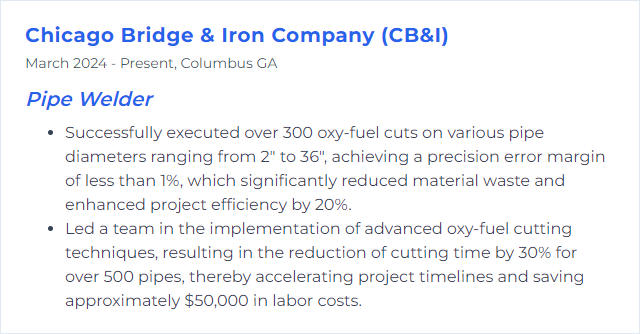 How to Display Oxy-Fuel Cutting Skills on Your Resume