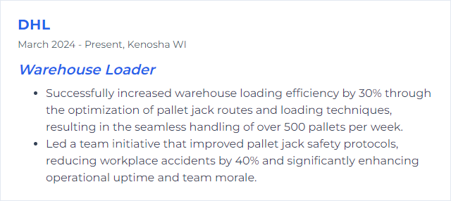 How to Display Pallet Jack Skills on Your Resume