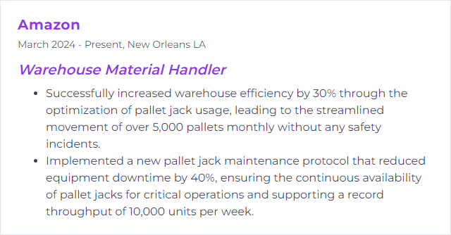 How to Display Pallet Jack Skills on Your Resume