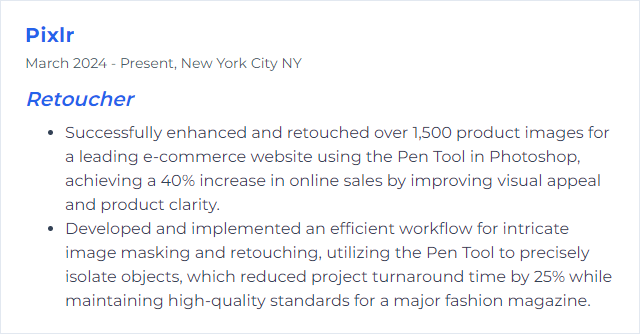 How to Display Pen Tool Skills on Your Resume