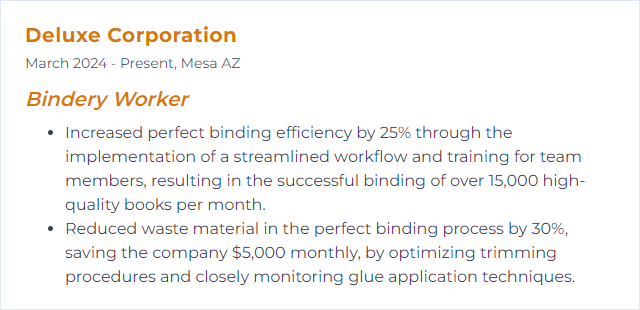 How to Display Perfect binding Skills on Your Resume