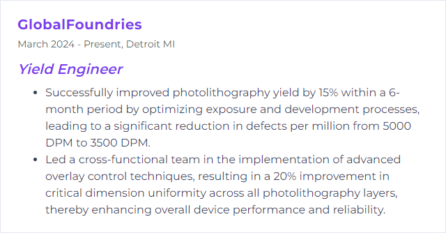 How to Display Photolithography Skills on Your Resume