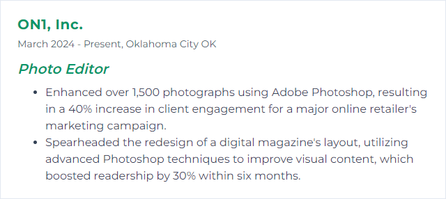 How to Display Photoshop Skills on Your Resume