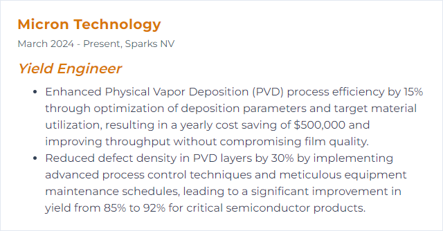 How to Display Physical Vapor Deposition (PVD) Skills on Your Resume