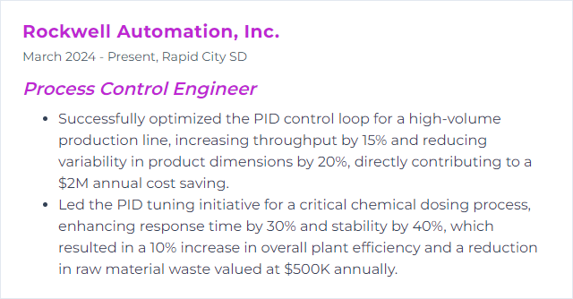 How to Display PID Tuning Skills on Your Resume