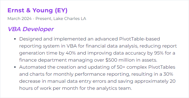 How to Display PivotTables Skills on Your Resume