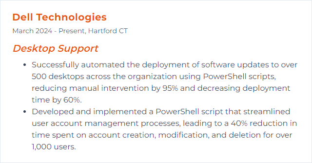 How to Display PowerShell Skills on Your Resume