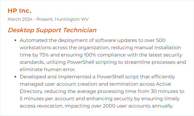 How to Display PowerShell Skills on Your Resume