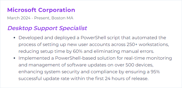 How to Display PowerShell Skills on Your Resume