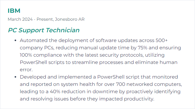 How to Display PowerShell Skills on Your Resume