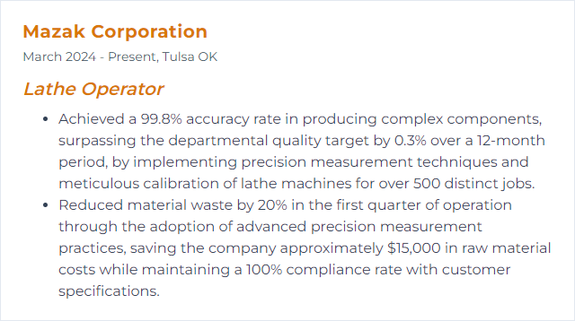 How to Display Precision Measurement Skills on Your Resume