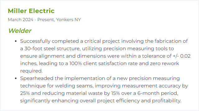 How to Display Precision Measuring Skills on Your Resume