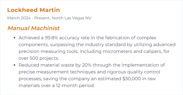 How to Display Precision Measuring Skills on Your Resume