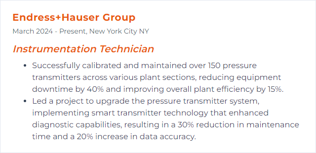 How to Display Pressure Transmitters Skills on Your Resume