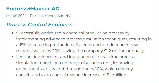 How to Display Process Simulation Skills on Your Resume