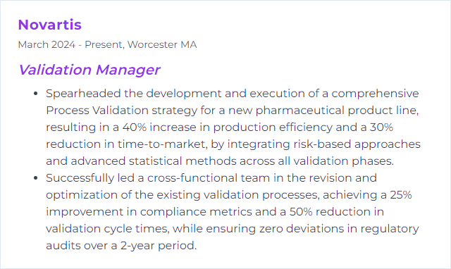 How to Display Process Validation Skills on Your Resume