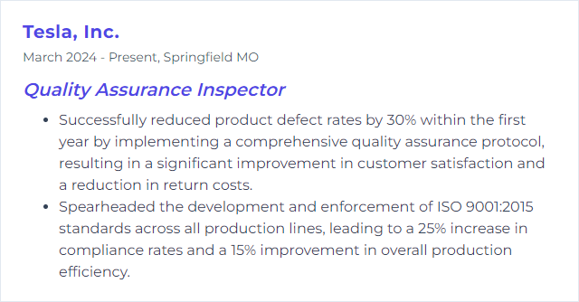 How to Display Quality Control Standards Skills on Your Resume