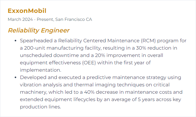 How to Display RCM (Reliability Centered Maintenance) Skills on Your Resume