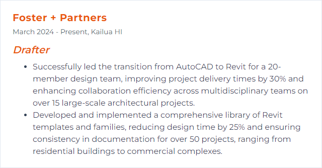 How to Display Revit Skills on Your Resume