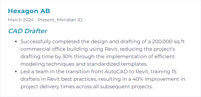 How to Display Revit Skills on Your Resume