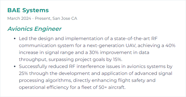 How to Display RF Engineering Skills on Your Resume