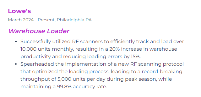 How to Display RF Scanners Skills on Your Resume